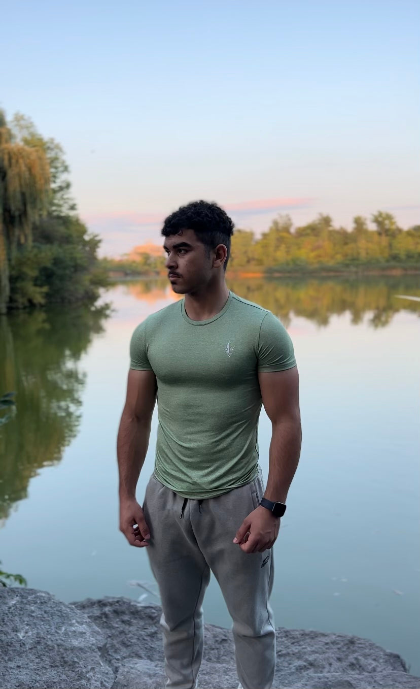 Compression tee- Green